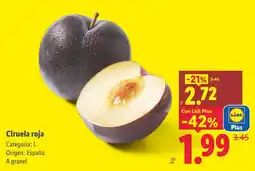 Lidl Lidl ciruela roja oferta