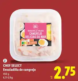 Lidl Chef Select ensaladilla de cangrejo oferta