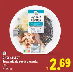 Lidl Chef Select Ensalada de pasta y rúcula oferta