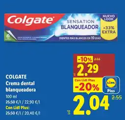 Lidl Colgate crema dental blanqueadora oferta