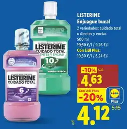 Lidl Listerine enjuague bucal oferta
