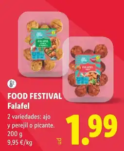 Lidl Food Festival Falafel oferta