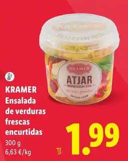 Lidl Kramer ensalada de verduras frescas encurtidas oferta