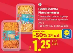 Lidl Food Festival Platos horneados oferta
