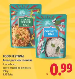 Lidl Food Festival Arroz para microondas oferta