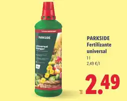 Lidl Parkside fertilizante universal oferta