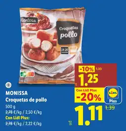 Lidl Monissa croquetas de pollo oferta