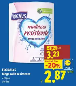 Lidl Floralys mega rollo resistente oferta
