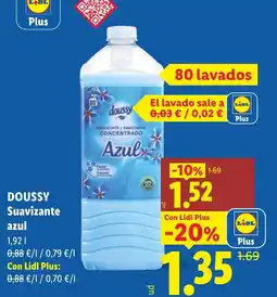 Lidl Doussy suavizante azul oferta