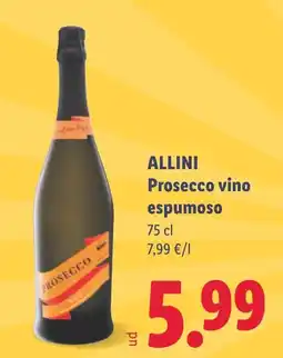 Lidl Allini Prosecco vino espumoso oferta