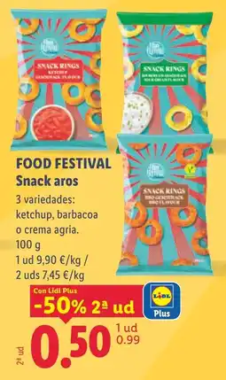 Lidl Food Festival Snack aros oferta