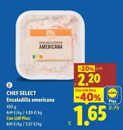 Lidl Chef Select ensaladilla americana oferta