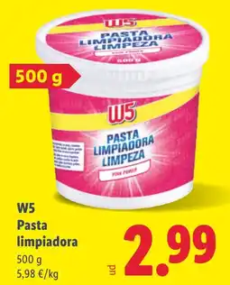 Lidl W5 pasta limpiadora oferta