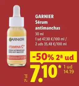 Lidl Garnier sérum antimanchas oferta