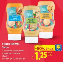 Lidl Food Festival Salsas oferta