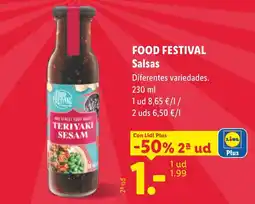 Lidl Food Festival Salsas oferta