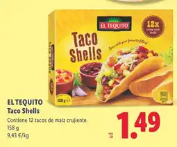Lidl El tequito taco shells oferta