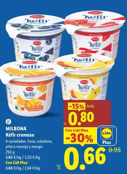 Lidl Milbona kéfir cremoso oferta