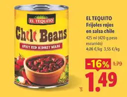 Lidl El tequito chili beans oferta