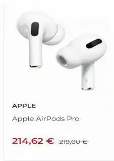 Visanta Apple apple airpods pro 214,62 € 219,00 € oferta