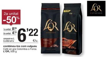 BonpreuEsclat Combineu-Los Com Vulgueu Cafè En Gra Colombia o Forza L'Or 500 g oferta