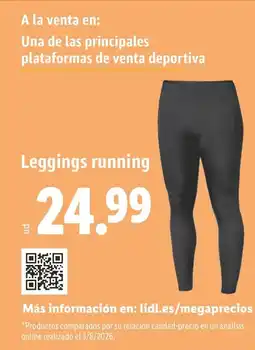 Lidl Leggings running oferta