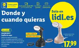Lidl SILVERCREST Cepillo de vapor oferta