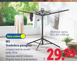 Lidl W5 Tendedero paraguas oferta