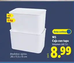 Lidl W5 Caja con tapa oferta
