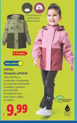 Lidl LUPILU Chaqueta softshell oferta