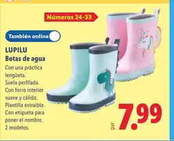 Lidl LUPILU Botas de agua oferta