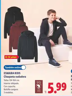 Lidl ESMARA KIDS Chaqueta sudadera oferta