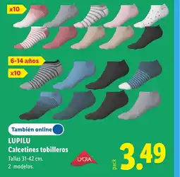 Lidl LUPILU Calcetines tobilleros oferta