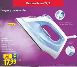 Lidl PHILIPS Plancha de vapor oferta