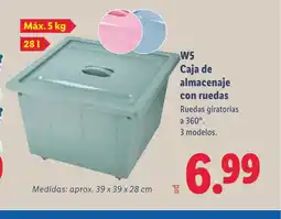 Lidl W5 Caja de almacenaje con ruedas oferta