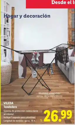 Lidl VILEDA Tendedero oferta