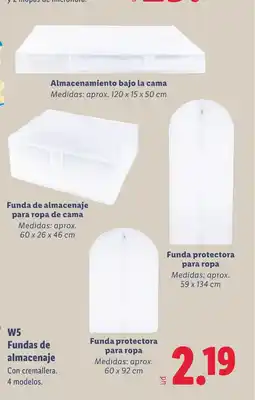 Lidl W5 Fundas de almacenaje oferta