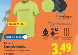 Lidl CRIVIT Camiseta técnica oferta