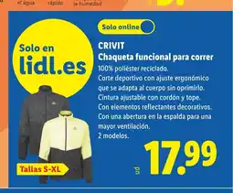 Lidl CRIVIT Chaqueta funcional para correr oferta