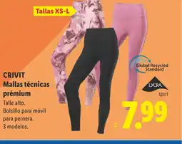Lidl CRIVIT Mallas técnicas prémium oferta