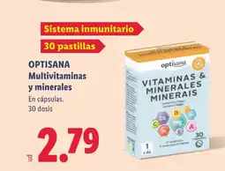 Lidl OPTISANA Multivitaminas oferta