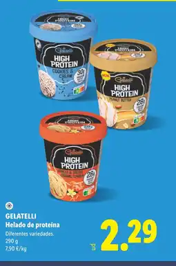 Lidl GELATELLI Helado de proteína oferta