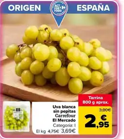 Carrefour CARREFOUR EL MERCADO Uva blanca sin pepitas oferta
