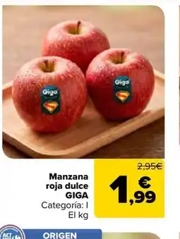 Carrefour GIGA Manzana roja dulce oferta