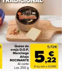 Carrefour ROCINANTE Queso de oveja D.O.P. Manchego Añejo oferta