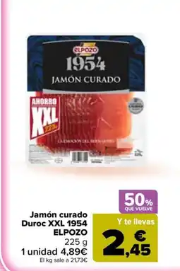 Carrefour ELPOZO 1954 Jamón curado Duroc XXL oferta