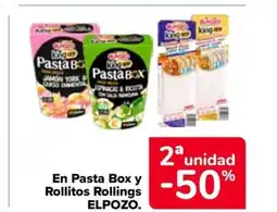 Carrefour ELPOZO En Pasta Box y Rollitos Rollings oferta