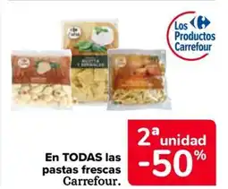 Carrefour CARREFOUR En todas las pastas frescas oferta