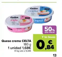Carrefour CELTA Queso crema oferta