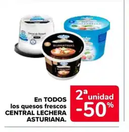 Carrefour CENTRAL LECHERA En todos los quesos frescos oferta